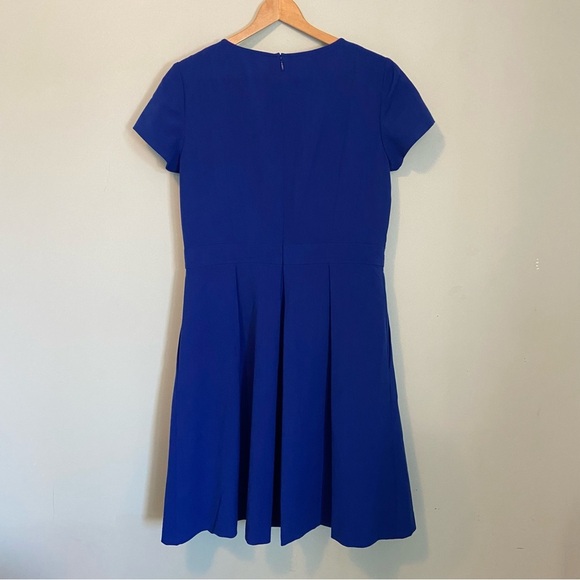 Ellen Tracy Blue A-line Mini Dress with Raglan Sleeves - Picture 7 of 7